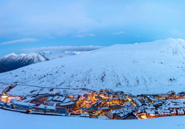 Cittyscape von Pas de la Casa, Lager, Andorra