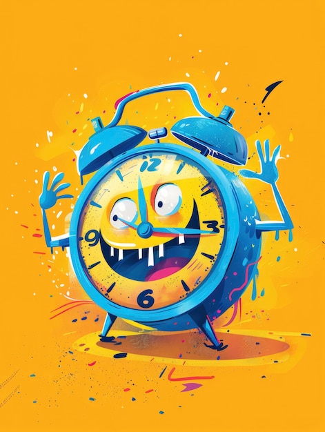 Kostenloses Foto clock cartoon illustration