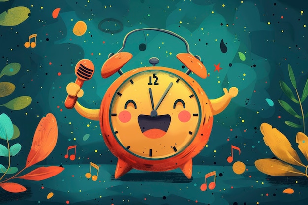 Kostenloses Foto clock cartoon illustration