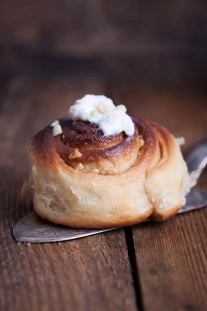 Close-up der gebackenen Brötchen