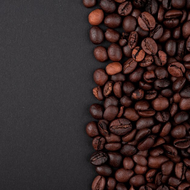 Close-up gerösteten Kaffeebohnen