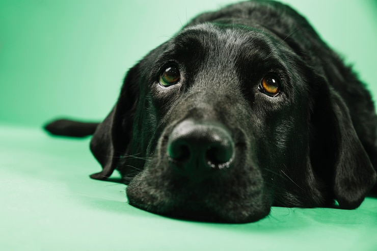 Kostenlose Foto close-up labrador kopf