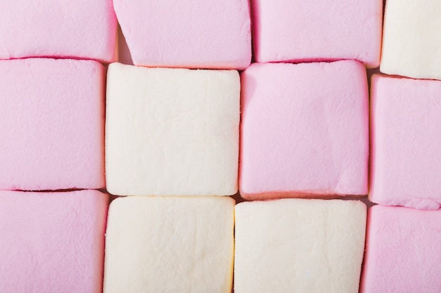 Close-up leckere Marshmallows