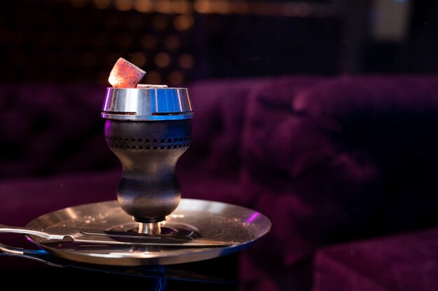 Close-up Shisha bereit zum Rauchen