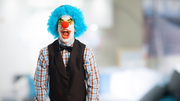 Clown lachen laut