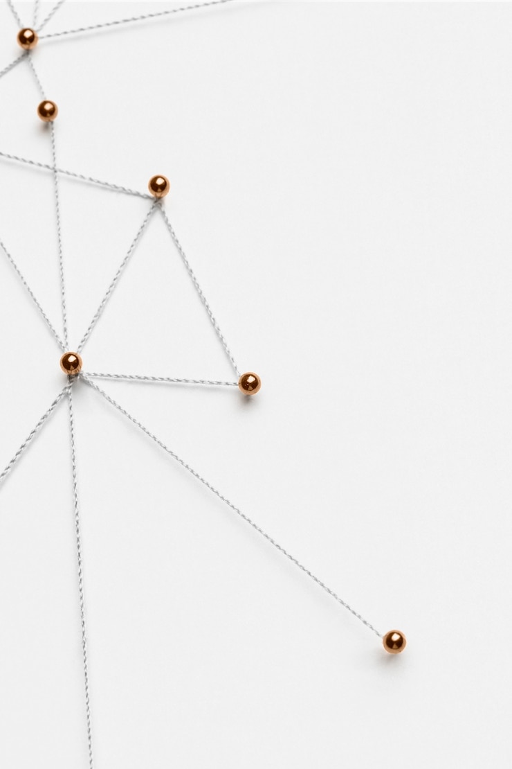 Kostenlose Foto connecting dots hintergrund-, netzwerk- und kommunikationsdesign