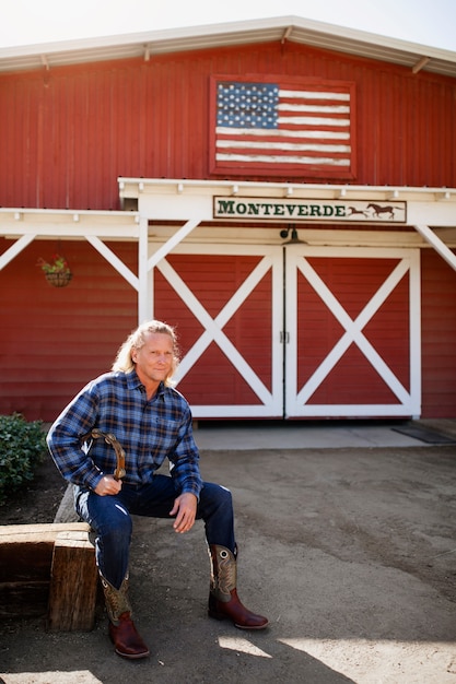 Kostenloses Foto country-musik interpretieren gesang im freien