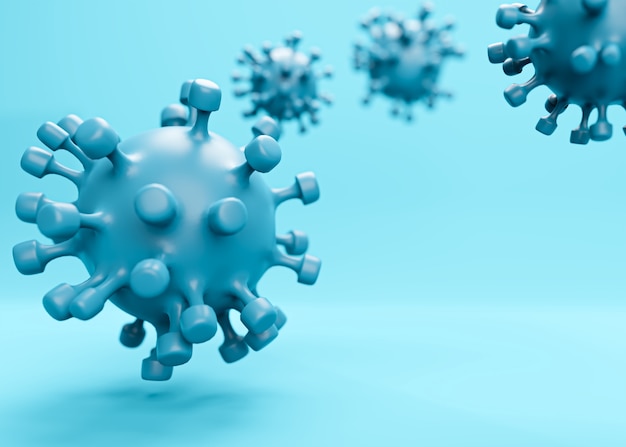 Covid-Virus 3D-Modellierung