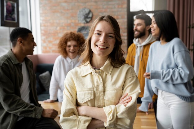 Coworking Menschen, die zusammenarbeiten