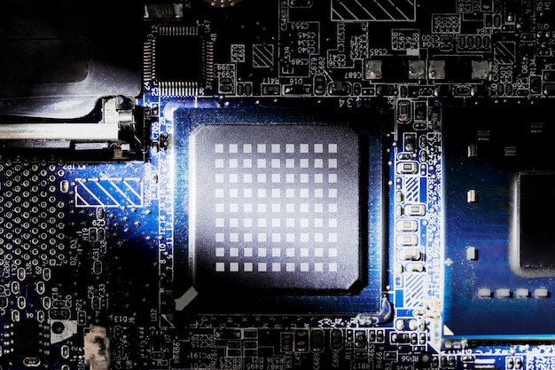 Kostenloses Foto cpu-prozessor-motherboard