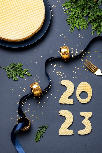 Cracker für Neujahrsfeier Draufsicht