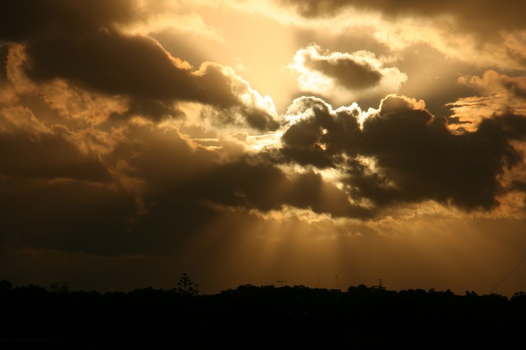 Kostenlose Foto crepuscular strahlen