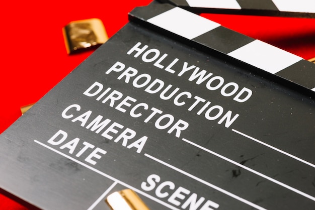 Crop Hollywood Filmklappe