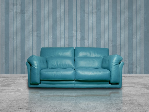 Cyan Ledersofa