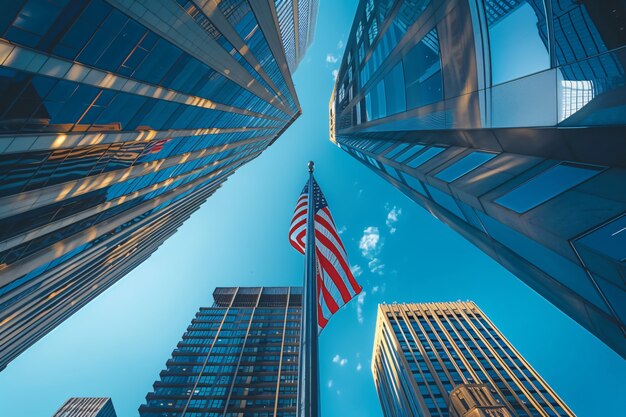 Darstellung der amerikanischen Flagge für uns National Loyalty Day Feier