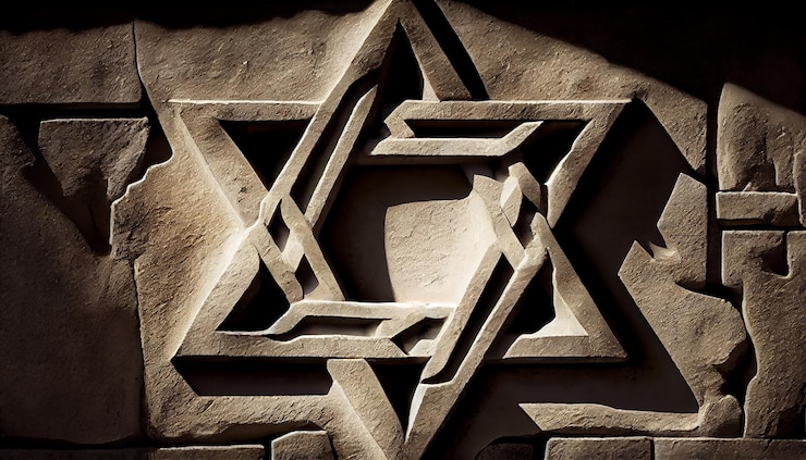 Kostenlose Foto das christentum skulpturiert ein altes ruinensymbol der von ki erzeugten spiritualitätsgeschichte