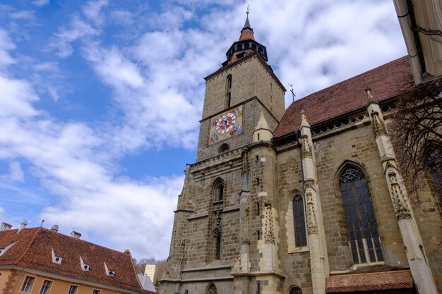 Das lokale rumänische Wahrzeichen Die Schwarze Kirche