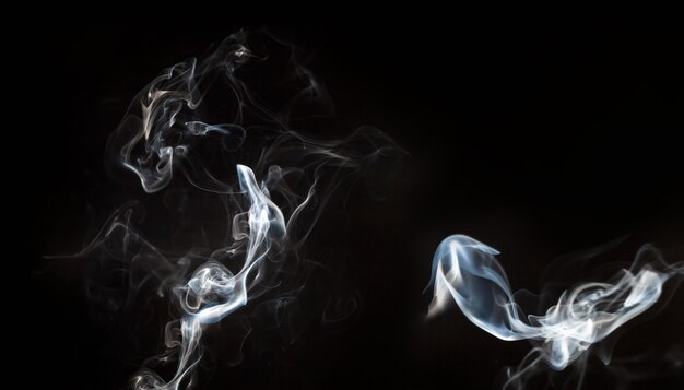 Dekorative Formen von Rauch