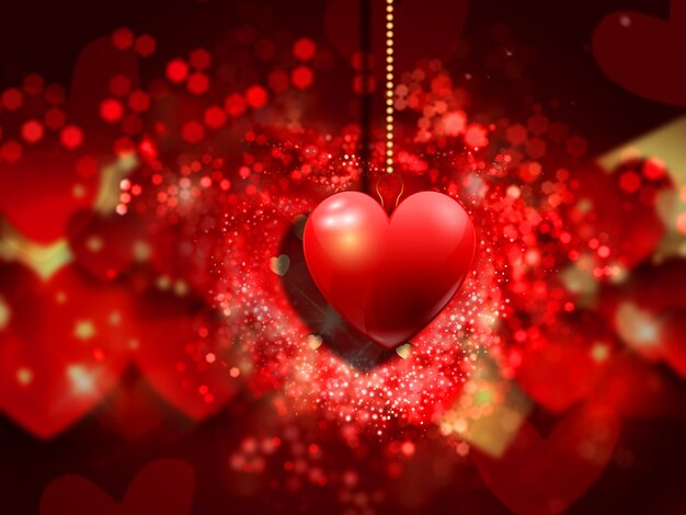 Dekorative Herzen Hintergrund für den Valentinstag
