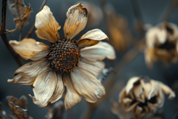 Dekorative traumhafte Anordnung mit getrockneten Blumen