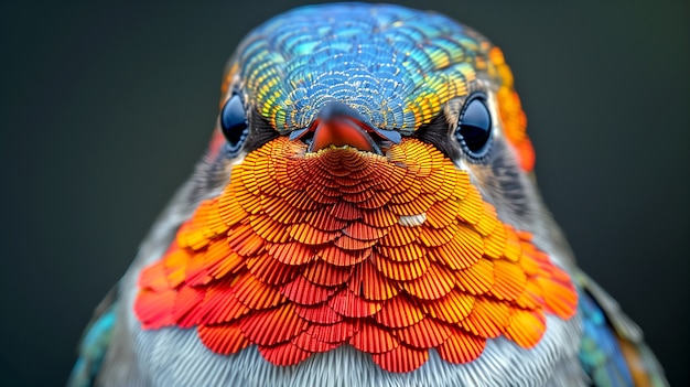 Der farbenfrohe Kolibri in der Natur