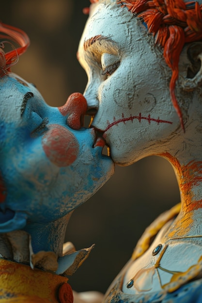Kostenloses Foto der internationale tag des küsses wird gefeiert.