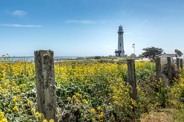 Der Pigeon Point Lighthouse an der kalifornischen Küste