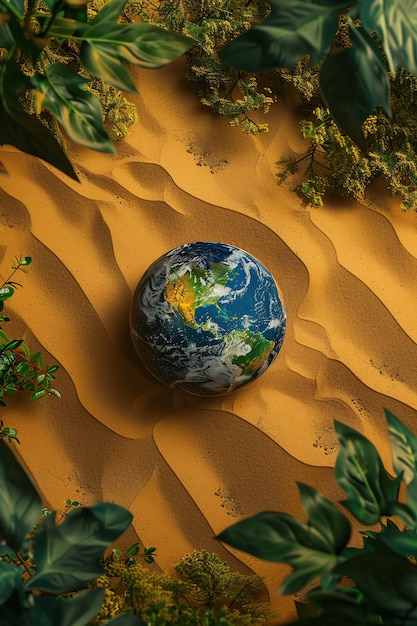 Kostenloses Foto der planet erde ist von natur und vegetation umgeben