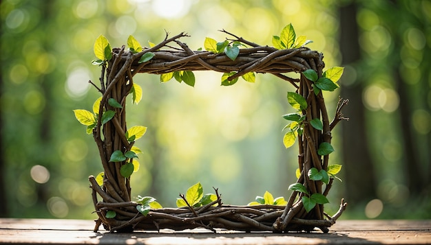 Der Rahmen der Natur im Wald