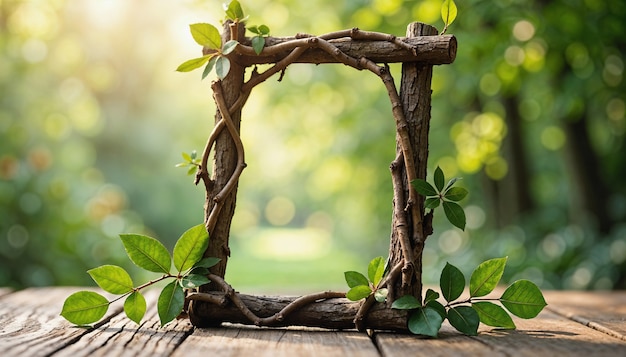 Der Rahmen der Natur im Wald
