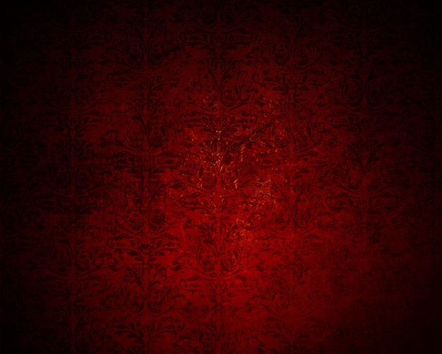 Detaillierte dunklen Grunge Hintergrund mit einem Damast-Design