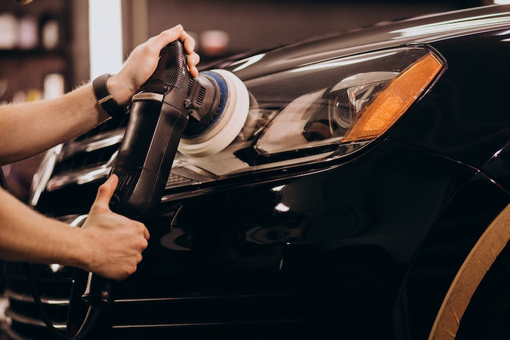 Kostenlose Foto detaillierungsstation für autowaschanlagen