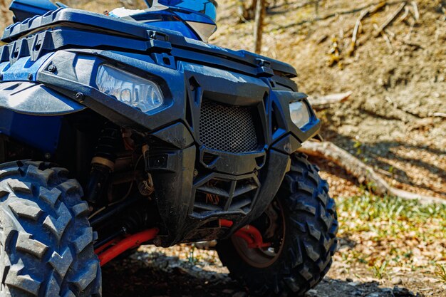 Details zum ATV-Quad-Bike aus nächster Nähe