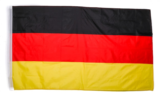 deutsche Flagge auf Weiß