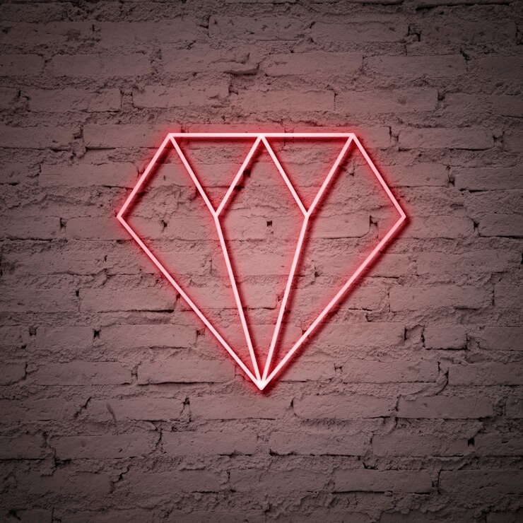 Kostenlose Foto diamond leuchtreklame