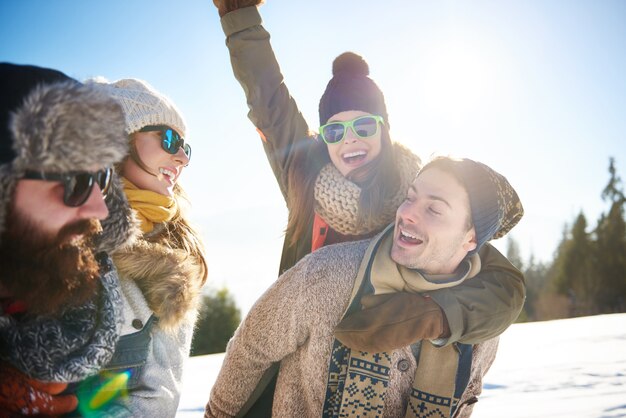 Die beste Winterzeit in ihrem Leben