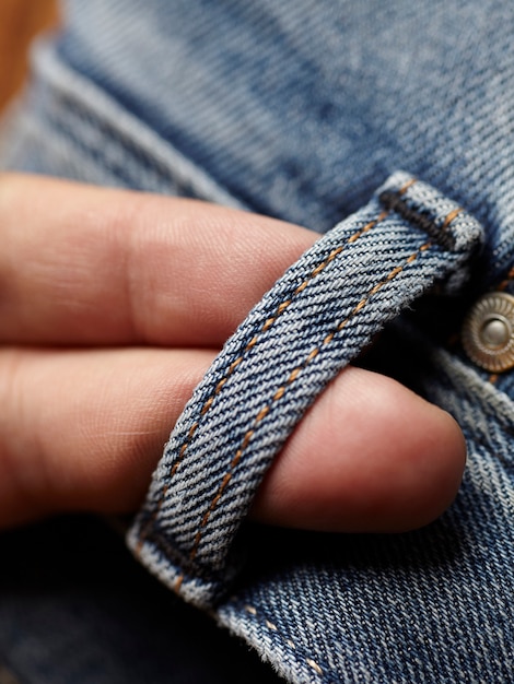 Kostenloses Foto die blue jeans stoffdetails