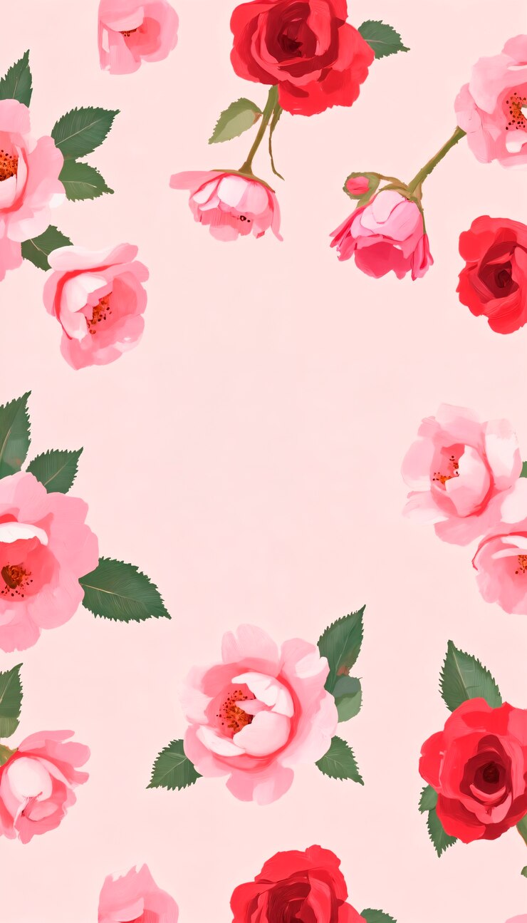 Kostenlose Foto die feier des rose-tages ist illustriert