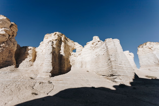 Die schöne Aussicht von Monument Rocks