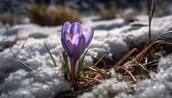 Kostenloses Foto die schönheit der natur erblüht im frühling, der von ki generiert wird