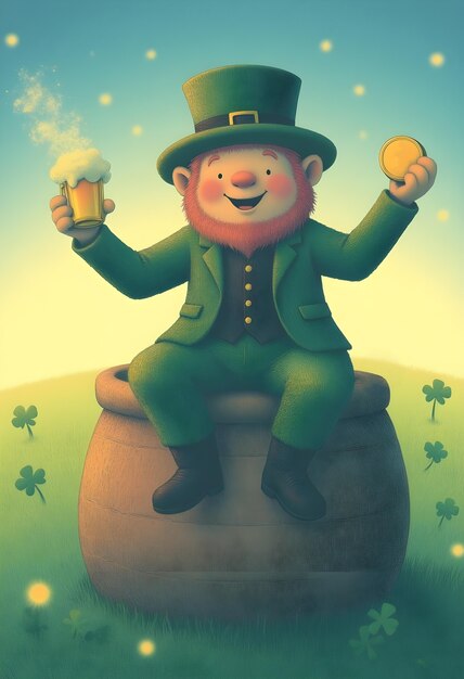 Die St. Patrick's Day-Illustration