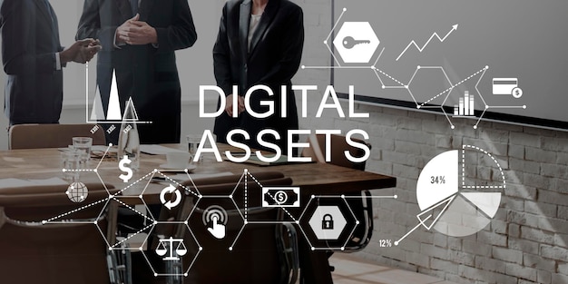 Digital Assets Business Management System-Konzept