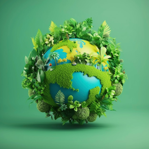 Digitale Kunst mit dem Planeten Erde