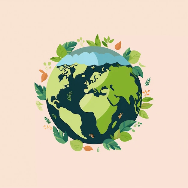 Digitale Kunst mit dem Planeten Erde