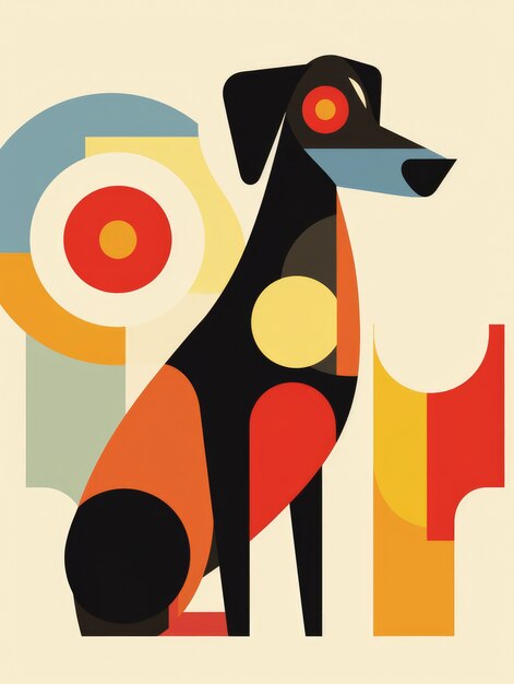 Digitale Kunst süßer Hund