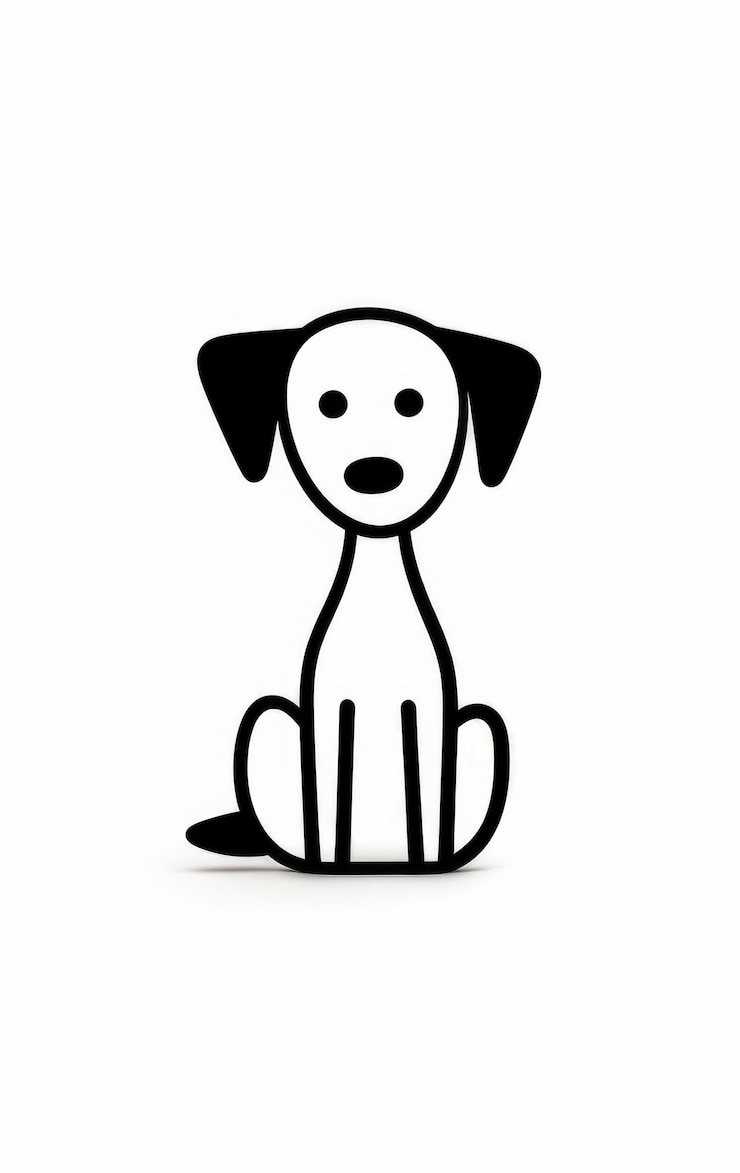 Kostenlose Foto digitale kunst süßer hund