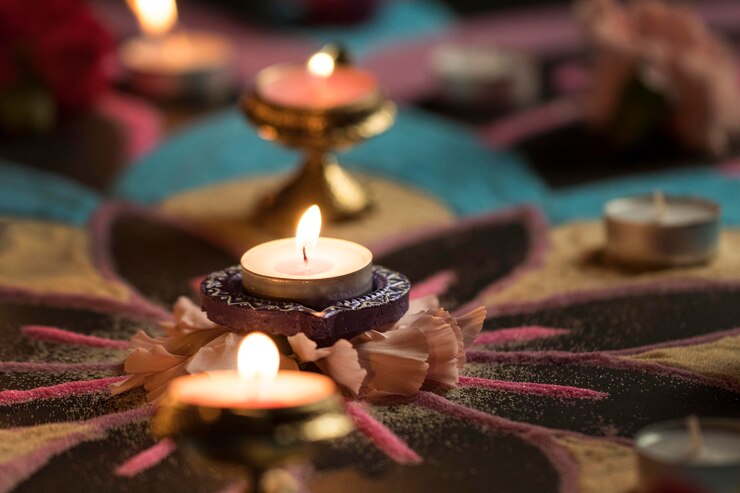 Kostenlose Foto diwali festival der lichttradition