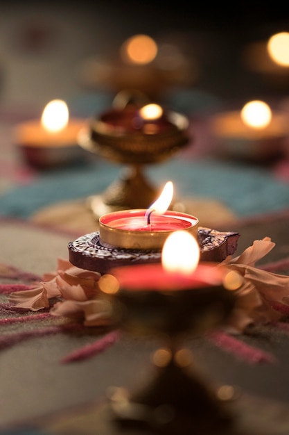 Kostenloses Foto diwali festival der lichttradition