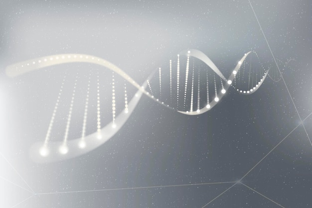 DNA-genetische Biotechnologie-Wissenschaft graue Neongrafik