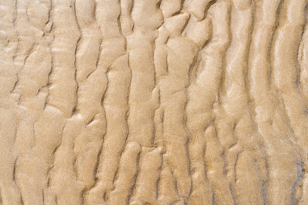 Draufsicht auf den Sand am Strand unter dem Sonnenlicht, perfekt für Tapeten